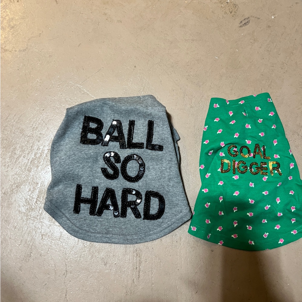 Bow and Drape dog shirts